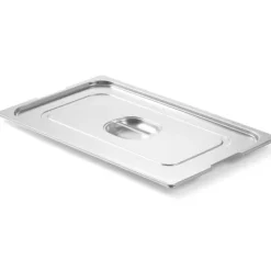 Skålelåg>Låg til GN Profi Line beholder med udskæring til GN1/2 håndtag 265x325mm rustfrit stål - Hendi 804223
