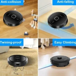 LIECTROUX G7 Robotdammsugare 4 i 1 med automatisk dammsamlare - Sugning och tvättning 6500 Pa - Laser-navigering Sale