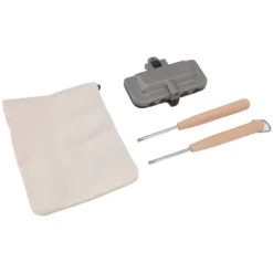 Lille bærbar non-stick sandwich stegepande med aftagelig klemme Outlet