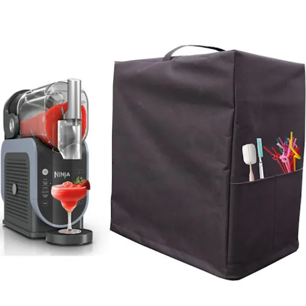 Lille Ismaskine Støvdæksel - Beskyttelsesdæksel af Oxford-stof med Lomme, kompatibelt med Ninja Creami New