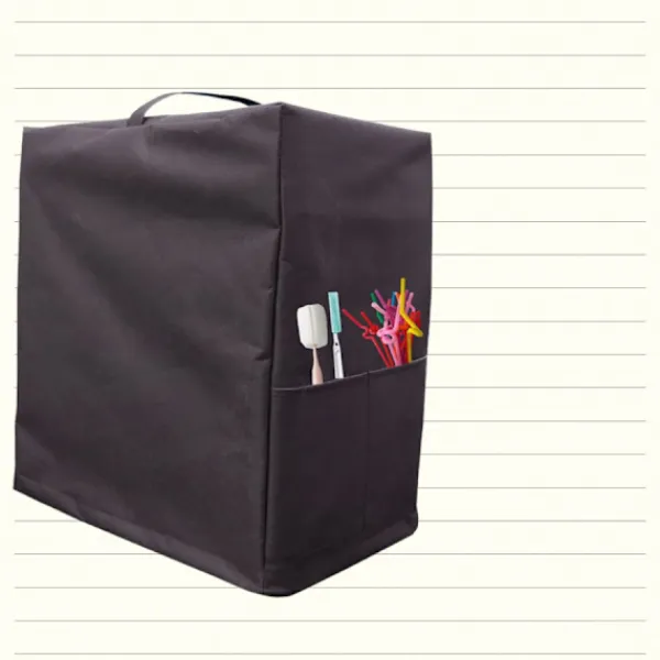 Lille Ismaskine Støvdæksel - Beskyttelsesdæksel af Oxford-stof med Lomme, kompatibelt med Ninja Creami New