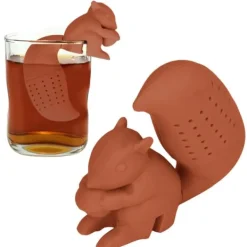 Livsmedelsklassad silikon ekorrform tesil Söt ekorrformad teinfusionsfilter kaffe Best