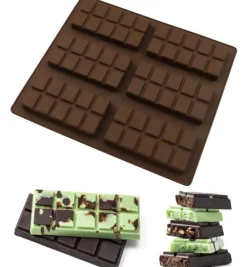 Bagning>Lollanda Chokoladeform Silikone - 20,5x17,5 cm, dyb Dubai chokoladeform, BPA-fri