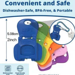Lollanda dåseåbner farverig, nem dåseåbner-12-pak, genanvendelig sodavandsåbner, beskytter dine fingre, perfekt til picnic og fester Hot