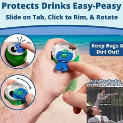 Lollanda dåseåbner farverig, nem dåseåbner-12-pak, genanvendelig sodavandsåbner, beskytter dine fingre, perfekt til picnic og fester Hot