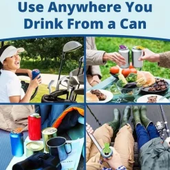 Lollanda dåseåbner farverig, nem dåseåbner-12-pak, genanvendelig sodavandsåbner, beskytter dine fingre, perfekt til picnic og fester Hot