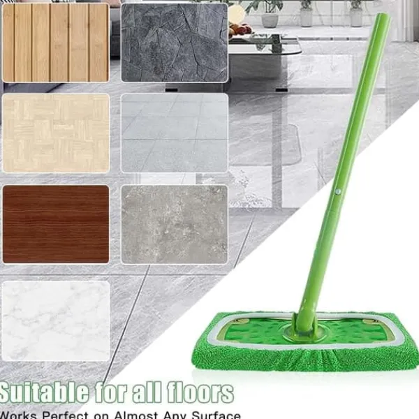 Rengøringsudstyr>Lollanda Erstatningskludsbetræk til Swiffer Mop 8-pak – Genanvendelige moppetørrere til våd- og renseri