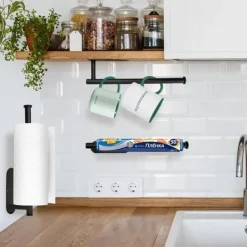 Køkkenorganisering>Lollanda Køkkenhåndklædeholder uden boring, selvklæbende