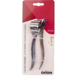 Hvidløgspressere>LUXY hvidløgspresse i metal 15 cm