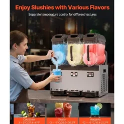 12Lx3 Kommerciel Slushy Maskine, Margarita, Smoothie, Frosne Drikke, Hurtig Frysefunktion, Optimal Til Fest. Best