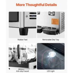 12Lx3 Kommerciel Slushy Maskine, Margarita, Smoothie, Frosne Drikke, Hurtig Frysefunktion, Optimal Til Fest. Best