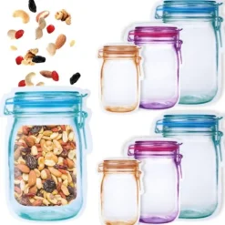 Madopbevaringsposer>Lynlåsposer til mad 6 stk.