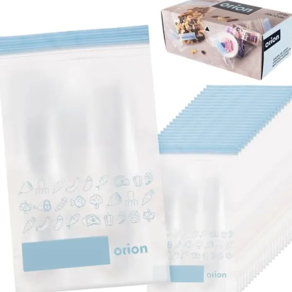 Madopbevaringsposer>Lynlåsposer til mad 20x12 cm 25 stk.