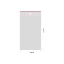 Madopbevaringsposer>Lynlåsposer 50x70 mm - 100 stk.