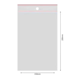 Madopbevaringsposer>Lynlåsposer 150x200 mm - 100 stk.