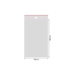 Madopbevaringsposer>Lynlåsposer 40x60 mm - 100 stk.