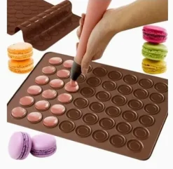 Macaron Silikone Kage Dåse / Dåse - 48 Slots New