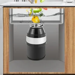 Affaldskværne>Madaffaldskværn, køkkenmodel, 560 W ren kobbermotor, stor kapacitet, støddæmpende