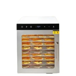 Dehydratorer>Maddehydrator, 10-bakke kapacitet, 800W effekt, digital termostat, 36L volumen, borddesign