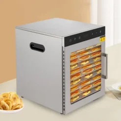 Dehydratorer>Maddehydrator, 10-bakke kapacitet, 800W effekt, digital termostat, 36L volumen, borddesign