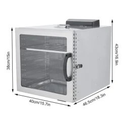 Dehydratorer>Maddehydrator, 10-lags kapacitet, rustfrit stål konstruktion,Lys Grå