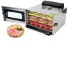 Maddehydrator, 400W, 6 bakker, temperaturinterval 30-90℃, timerindstilling 30 min-24 timer, rustfrit stål Clearance