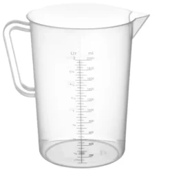 Målebægere & Måleskeer>Madmålebæger med inddelinger lavet af polypropylen, 2 l - Hendi 567302