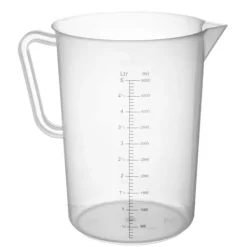 Målebægere & Måleskeer>Madmålebæger med inddelinger lavet af polypropylen, 5 l - Hendi 567500