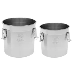 Madopbevaring - Ris- og Kornbeholder - Lufttæt - 21 L Kapacitet - 304 Rustfrit Stål - Miljøvenlig - Let at Rengøre - Alsidig - Sort Best