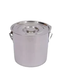 Madopbevaringsspand, 12L kapacitet, 304 rustfrit stål, ca. 2 kg vægt, 24,5 cm højde, 26 cm diameter Discount