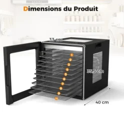 Madtørremaskcme, 33x40x35,5 cm, Sort Clearance