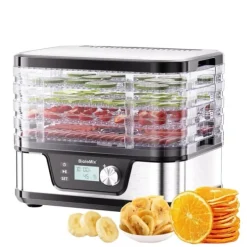 Dehydratorer>Madtørrer, 5 Bakker, Digital Timer og Temperaturkontrol,BFD1300E, EU, 220V