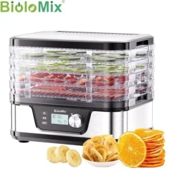 Dehydratorer>Madtørrer, 5 Bakker, Digital Timer og Temperaturkontrol,BFD1300E, EU, 220V