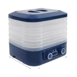 Madtørrer, 5 bakker, justerbar temperatur, stille drift,Blå Best