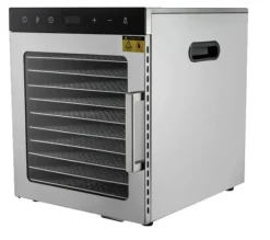 Dehydratorer>Madtørrer, 10 Bakker, Justerbar Temperaturkontrol,Sølv