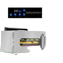 Dehydratorer>Madtørrer, 6-lags kapacitet, justerbar temperatur fra 30℃ til 85℃, digital timer op til 24 timer, lavet af rustfrit stål, 220V strøm