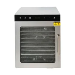 Madtørrer, 800W, 36L kapacitet, 10 bakker, temperaturinterval 30-90 °C, dimensioner 34,5 cm x 35 cm x 43 cm