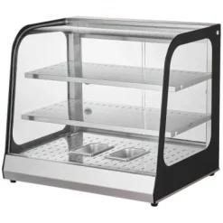 Madopvarmere>Madvarmer Display, 2-niveau 111L, 66x53x59 cm, Rustfrit Stål