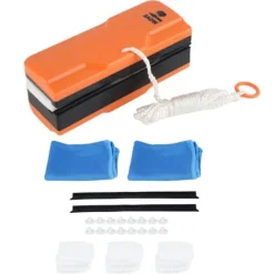 Magnetisk Vinduesrenser Justerbar Dobbeltsidet Glasvisker Rengøringsværktøj til Hjemmekontor (Orange) Clearance