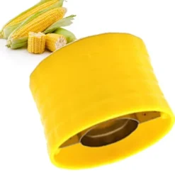 Majskræller 304 rustfrit stålkolbefjerner Majskerner Fjernværktøj til hjemmekøkken Gul Clearance