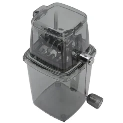 Isknusere & Ice Shavers>Manuell Ice Crusher Liten bärbar rakapparat Handdriven Snow Cone Machine for Home Grey