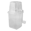 Isknusere & Ice Shavers>Manuell Ice Crusher Liten bärbar rakapparat Handmanövrerad Snow Cone Machine for Home Transparent