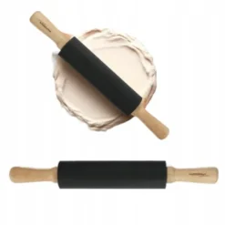 Kageruller>Masterpan silikone kagerulle med træhåndtag 38 cm til udrulning af dej