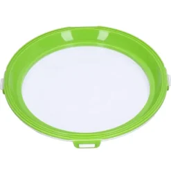 Matkonserveringsbricka Återanvändbar Stapelbar rund köksförvaringsbehållare med förseglingslock Grön Sale