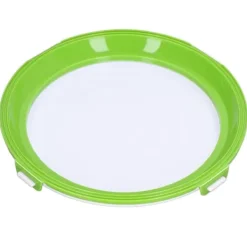 Matkonserveringsbricka Återanvändbar Stapelbar rund köksförvaringsbehållare med förseglingslock Grön Sale