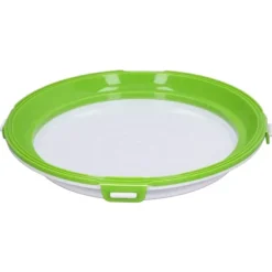 Matkonserveringsbricka Återanvändbar Stapelbar rund köksförvaringsbehållare med förseglingslock Grön Sale