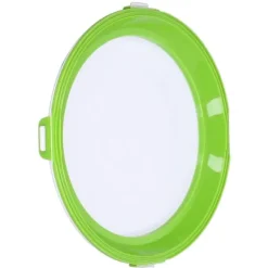 Matkonserveringsbricka Återanvändbar Stapelbar rund köksförvaringsbehållare med förseglingslock Grön Sale