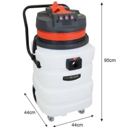 MaxBlast Tagrenderengøringskit 90L (5 m slange) | Vådt- og Tørtstøvsuger 3000W | 6 teleskoprør 1,2–7,2 m | Udskiftelige mundstykker | 4K-kamera med Outlet