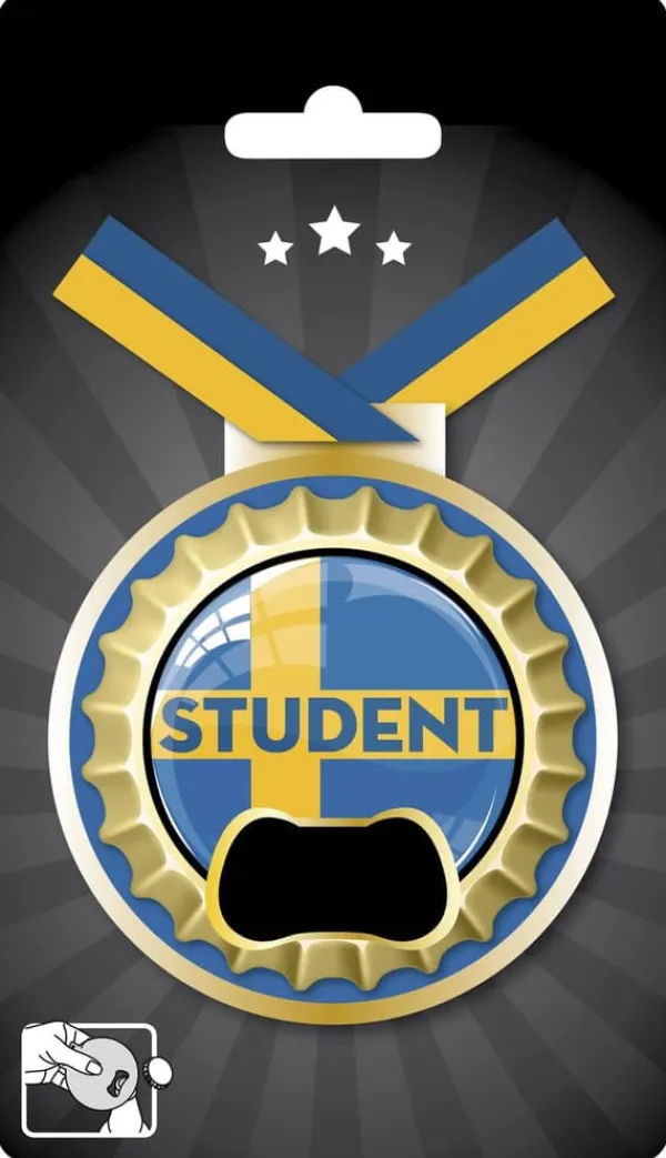 Medalj/kapsylöppnare student Hot