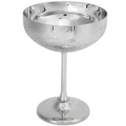 Glas>Metal Champagneglas 304 Rustfrit Stålbæger Graveret Bar Fest Rødvinskop Dekorative Kopper Blomsterørekop Spejl